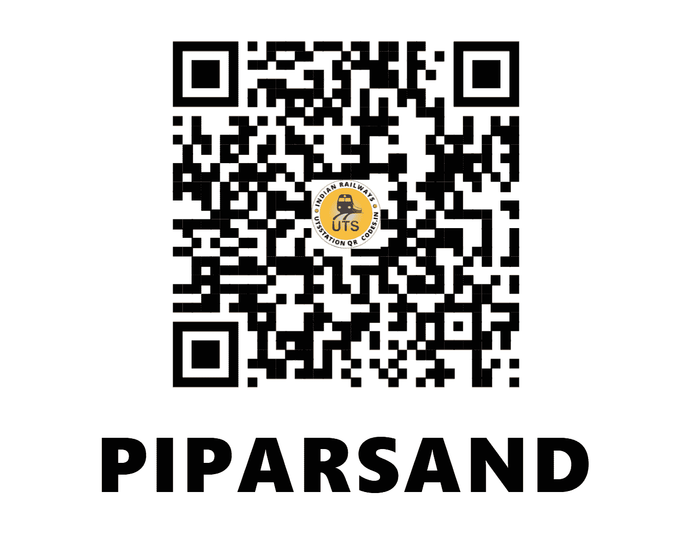 UTS QR Code for PIPARSAND - POF - NR (UTTAR PRADESH)